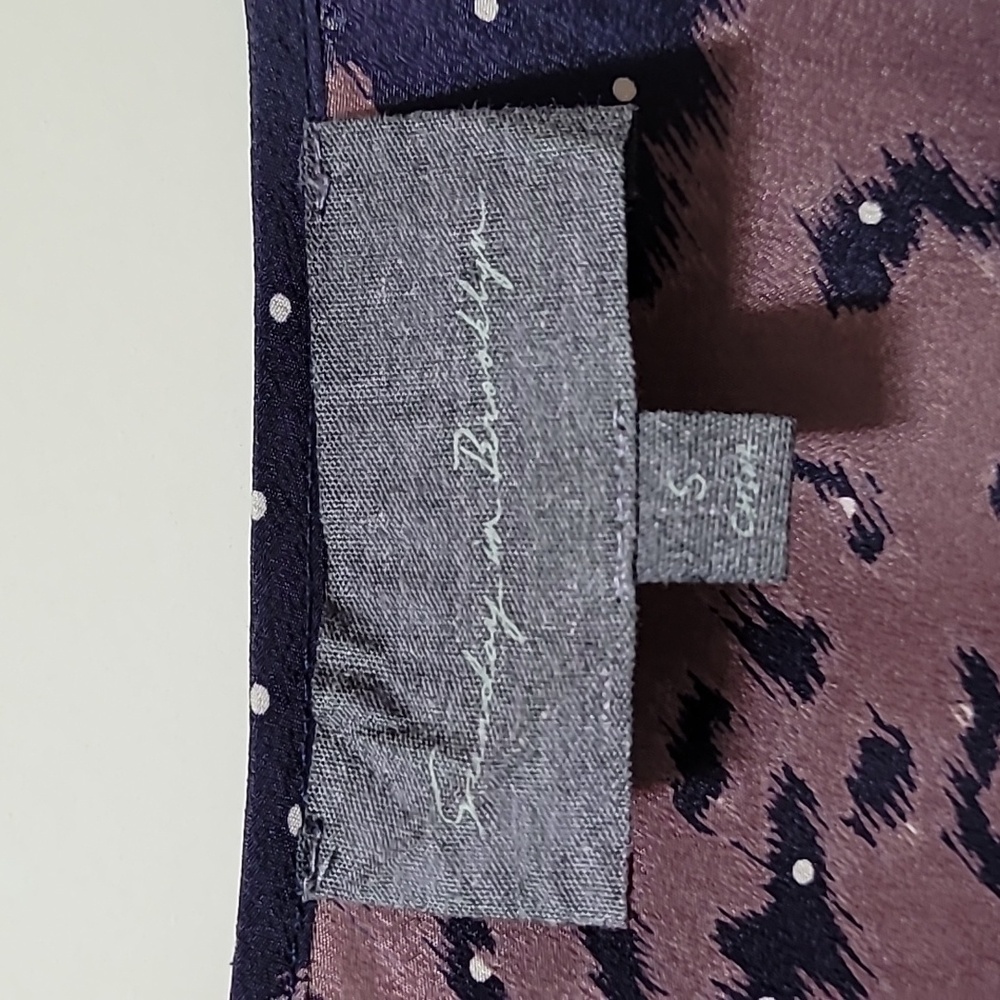 Anthropology Sunday In Brooklyn Floral Batwing Sleeve Top - Brown And Navy Small - Picture 2 of 12